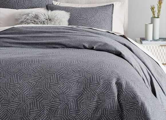 Flanel Tossed Lines Duvet Cover