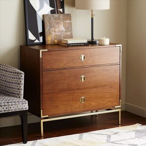 Malone Campaign 3-Drawer Dresser
