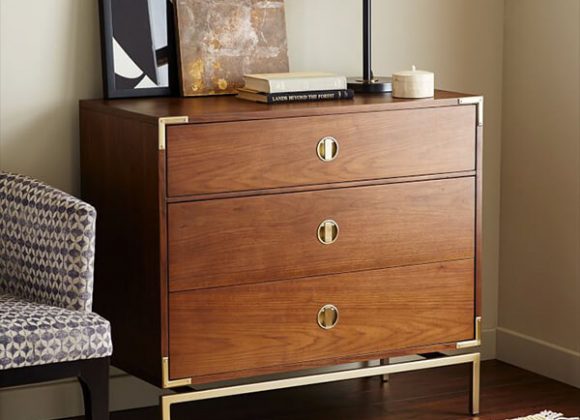 Malone Campaign 3-Drawer Dresser